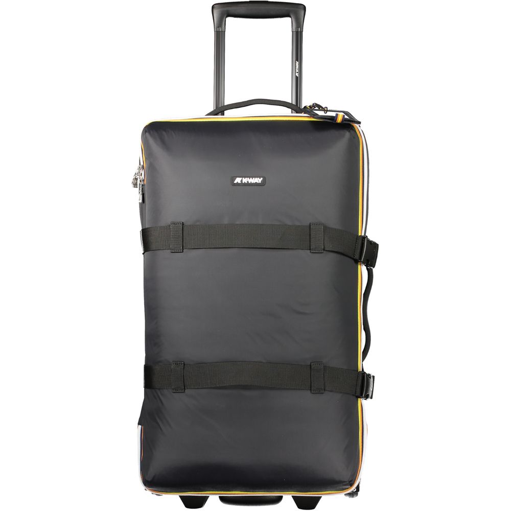 Black Polyamide Unisex Luggage Travel Bag