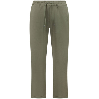 Green Cotton Men Trouser