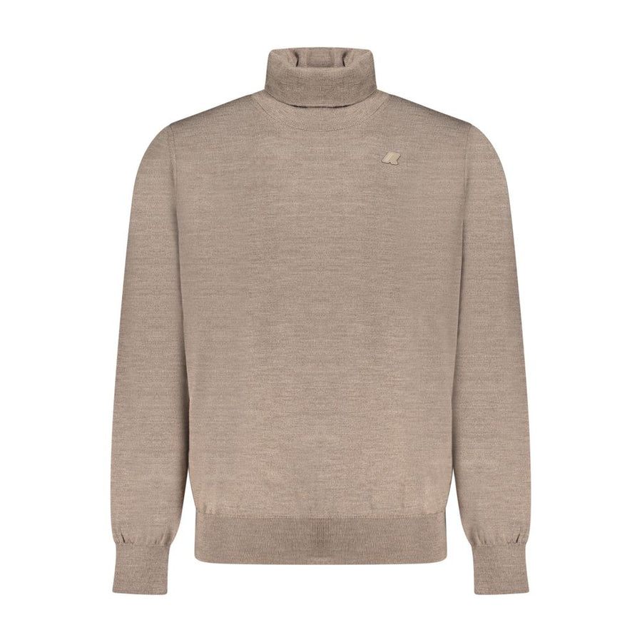 Brown Wool Men Sweater