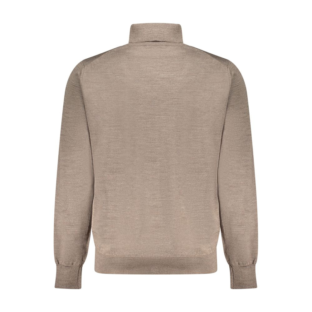Brown Wool Men Sweater