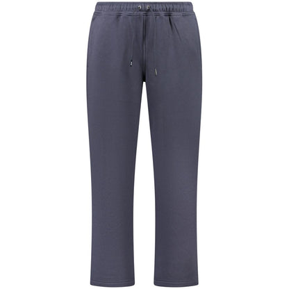 Blue Cotton Men Trouser