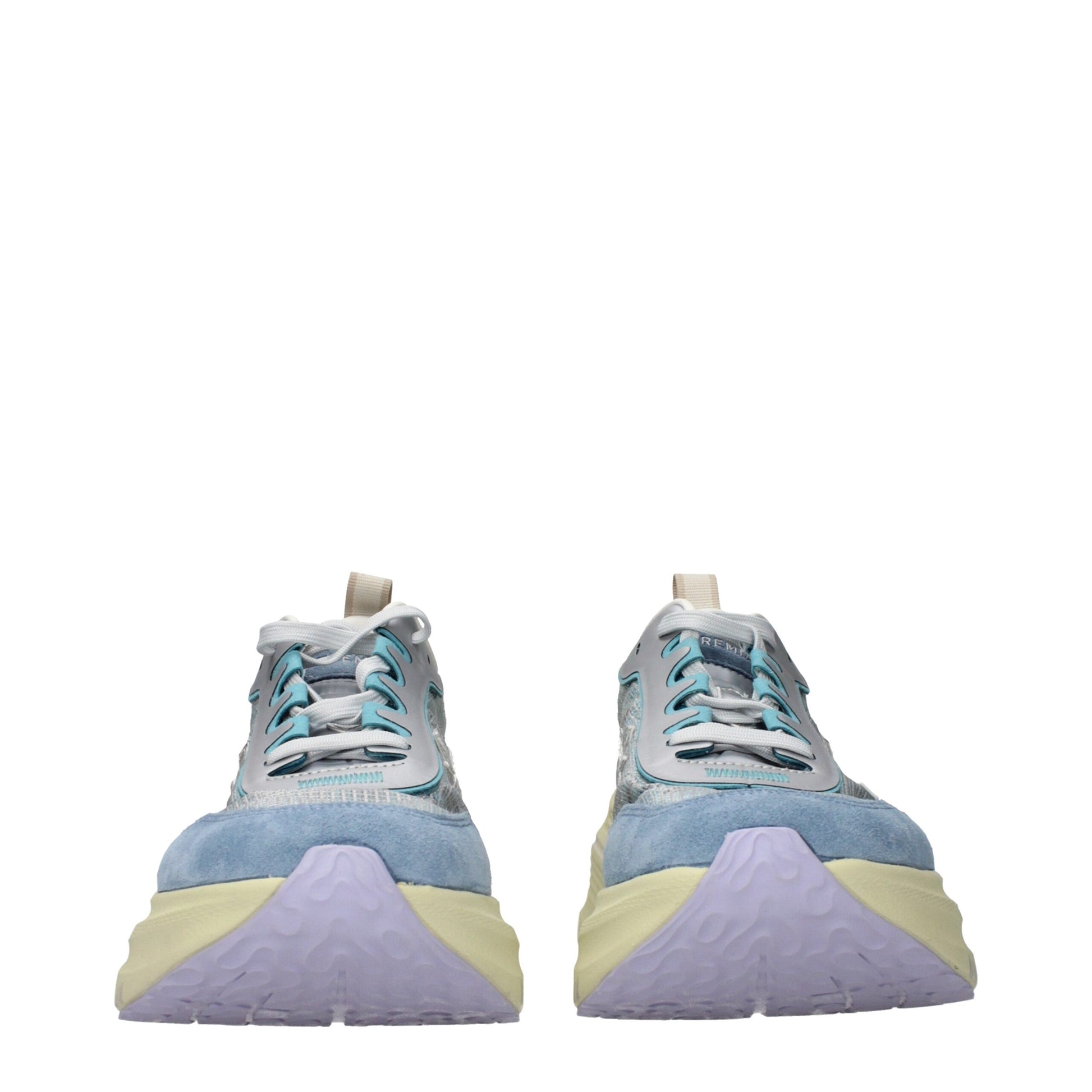 Light Blue Fabric Sneakers