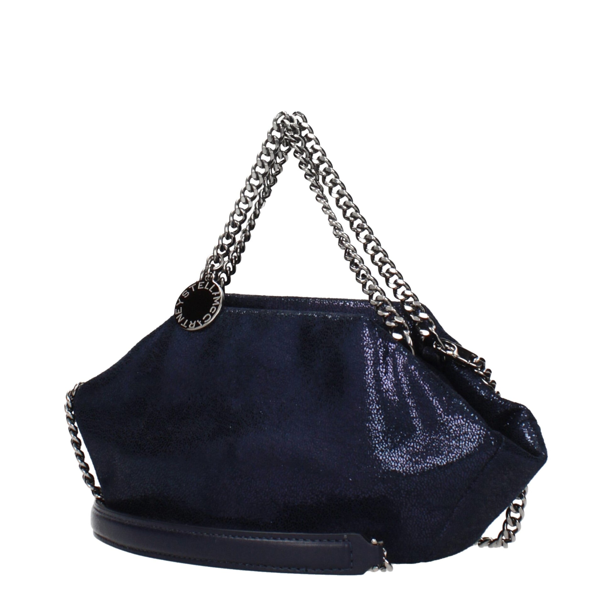 Blue Leather Handbag