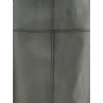 Green Lamb Ovis Aries Aries Midi Skirt