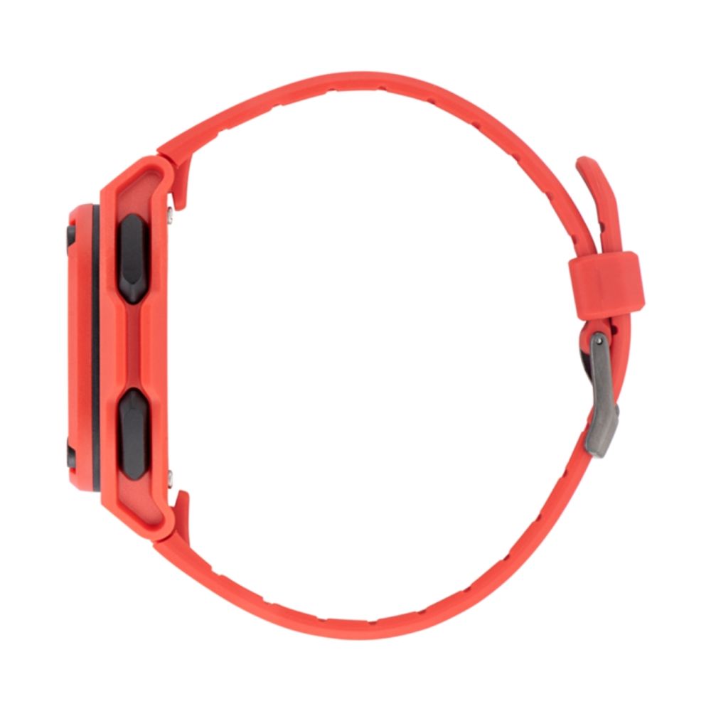 Red Rubber Digital Watch