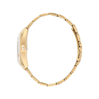 Gold Stainless Steel Bracelet Watch