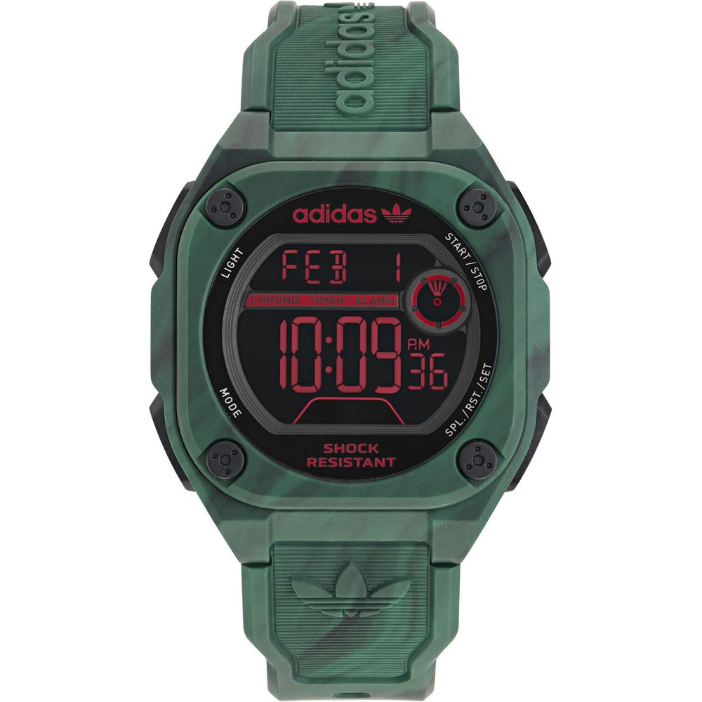Green Synthetic Digital Watch