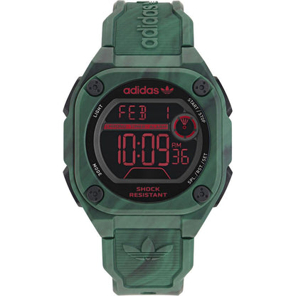 Green Synthetic Digital Watch