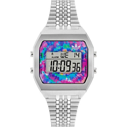 Gray Stainless Steel Digital Watch