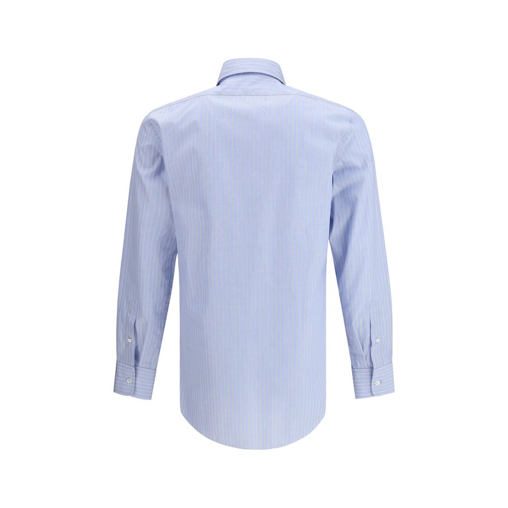 Blue Cotton Pattern Shirt