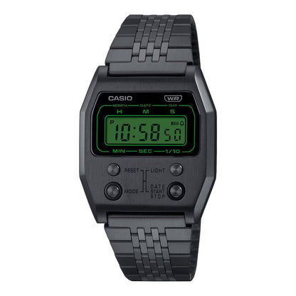 Black Stainless Steel Digital Watch