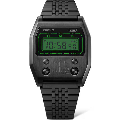 Black Stainless Steel Digital Watch