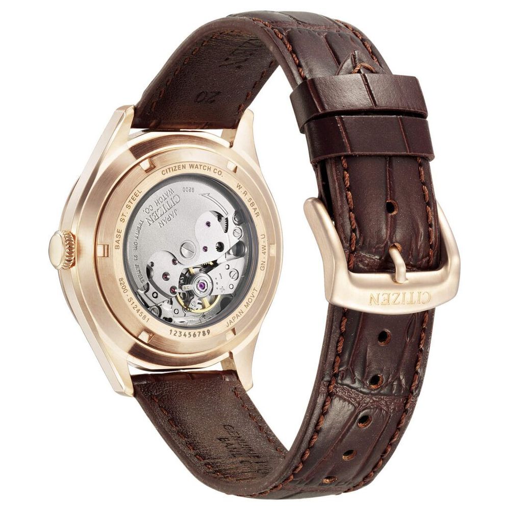 Brown Leather Dress Watch