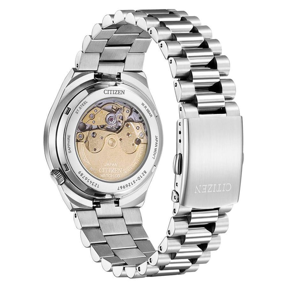Gray Stainless Steel Dress Watch