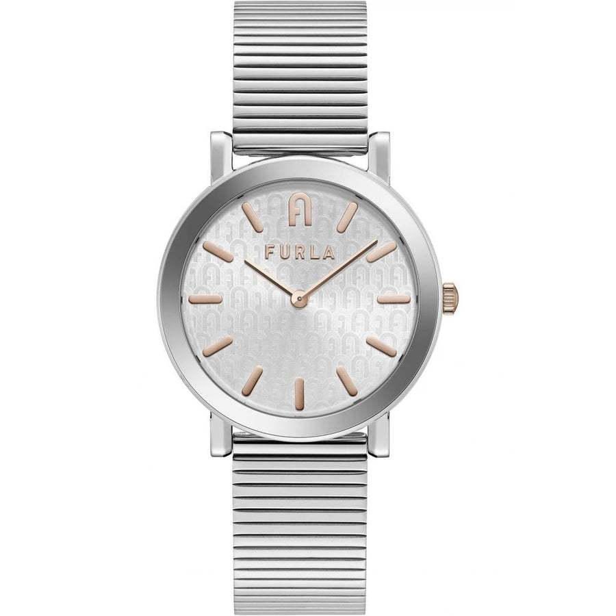 Gray Stainless Steel Dress Watch