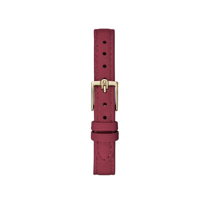 Red Leather Dress Watch