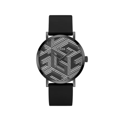 Black Synthetic Dress Watch