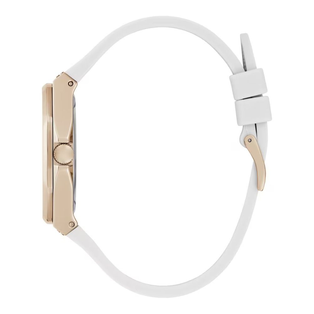 White Synthetic Dress Watch