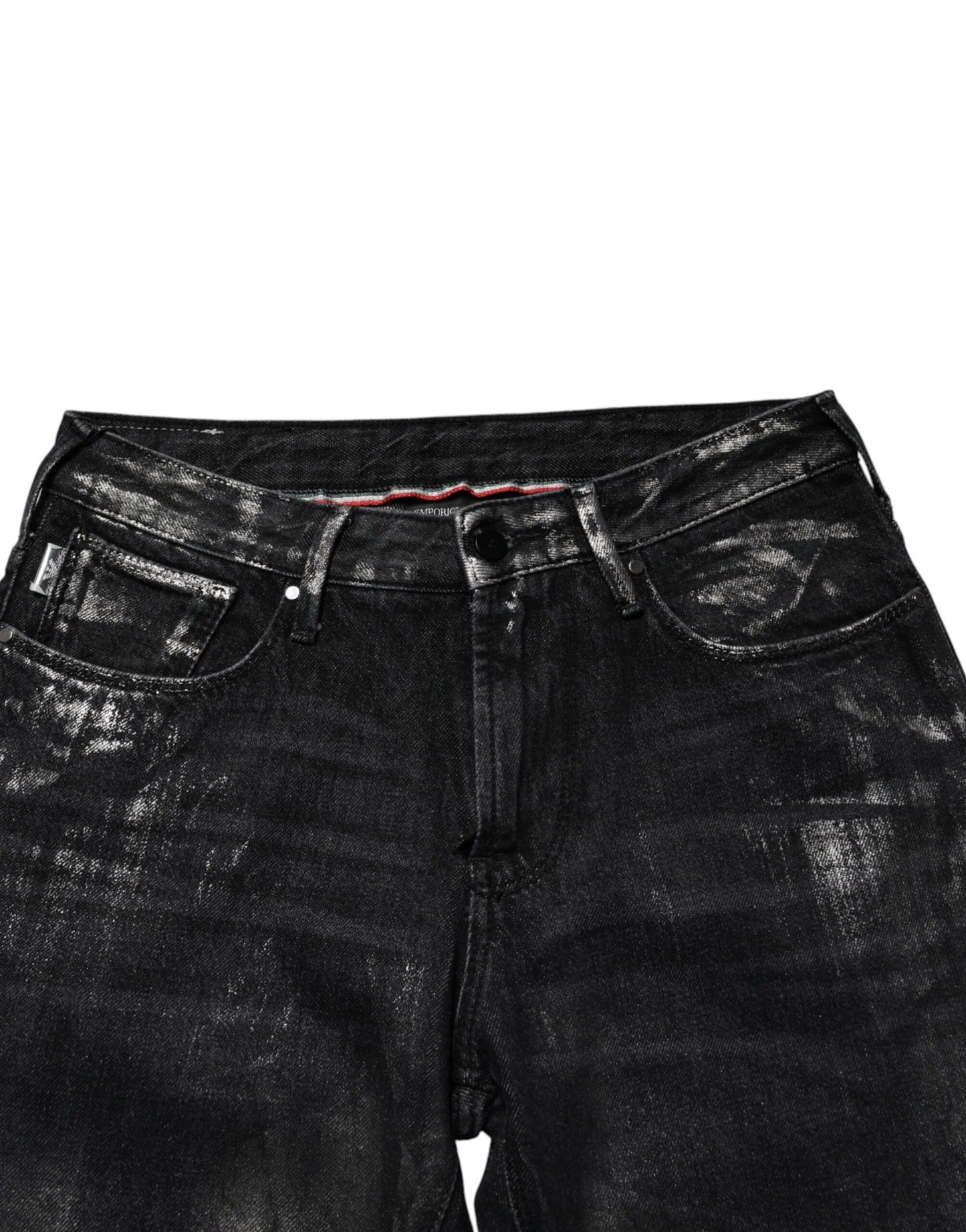 Black Washed Slim Fit Men Denim Cotton Jeans