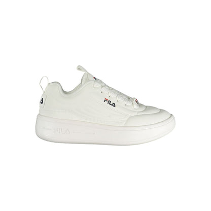 White Polyester Sneaker