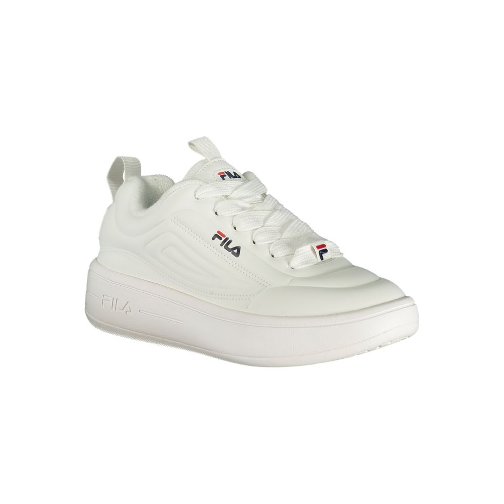 White Polyester Sneaker