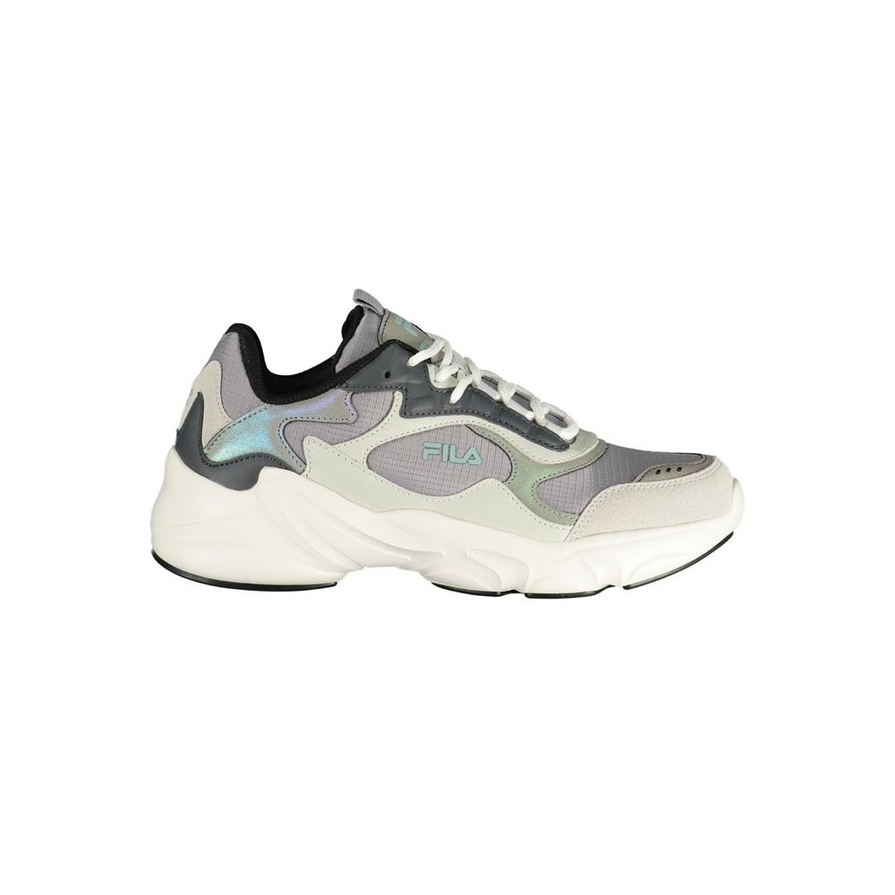 Gray Polyester Sneaker
