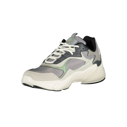 Gray Polyester Sneaker