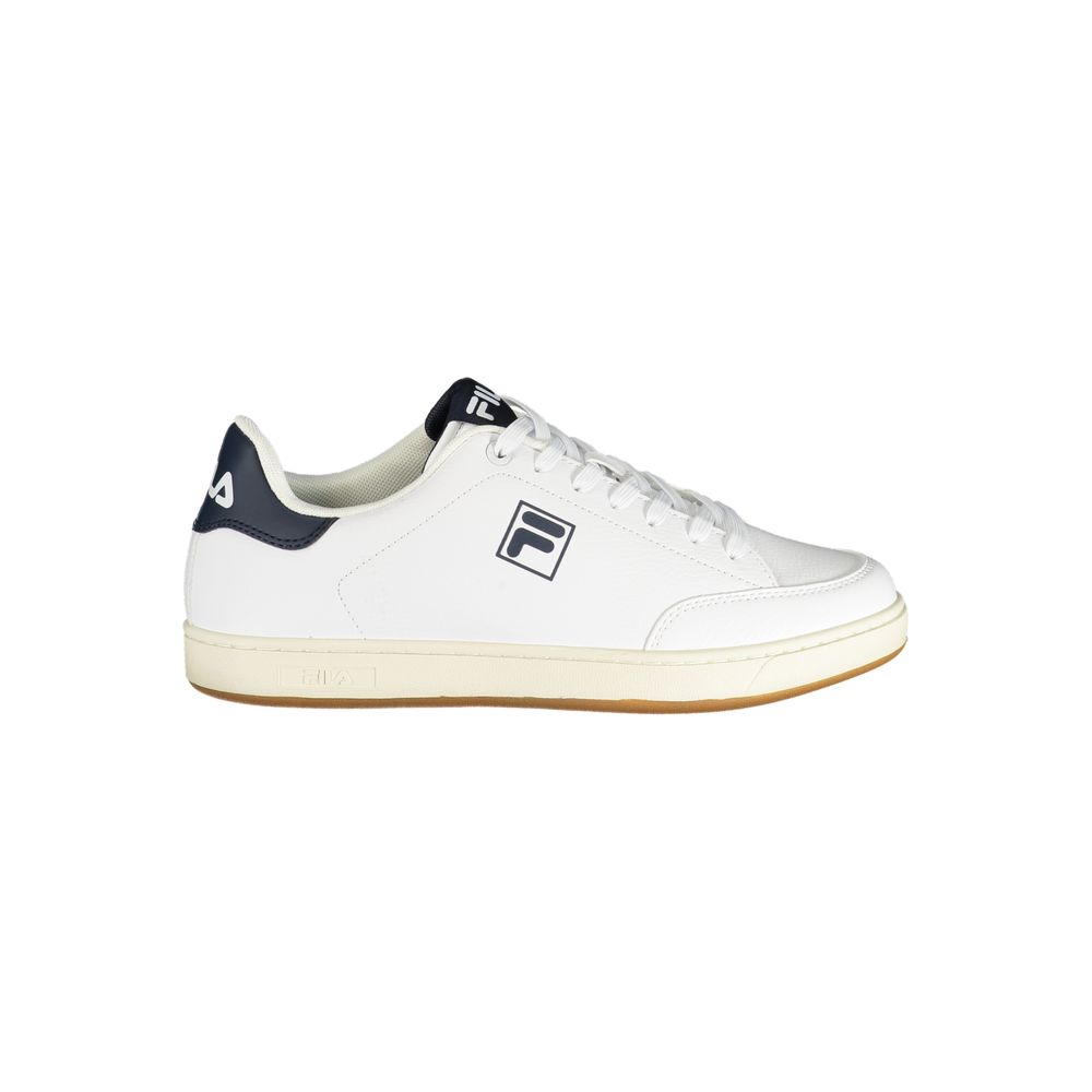 White Polyester Sneaker