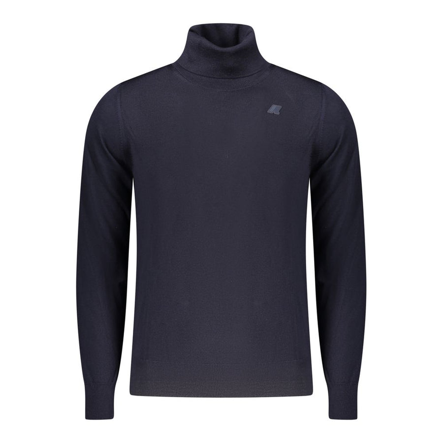 Blue Wool Men Sweater