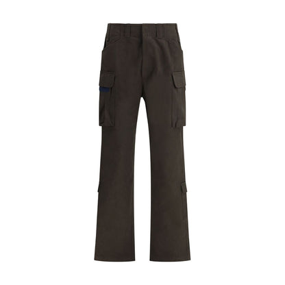Brown Cotton Cargo Pants
