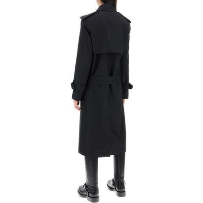 Black Polyester Coat