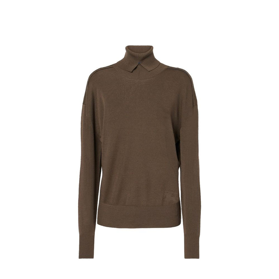 Brown Wool Sweatshirt