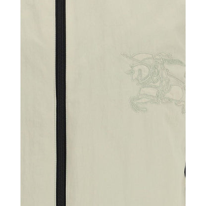 Gray Polyamide Full-Length Jacket