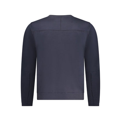 Blue Cotton Men Sweater