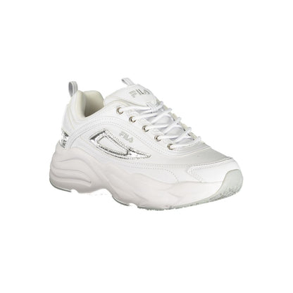 White Polyester Women Sneaker