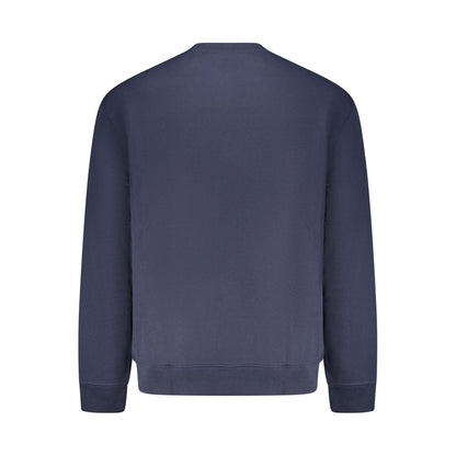 Blue Cotton Men Sweater