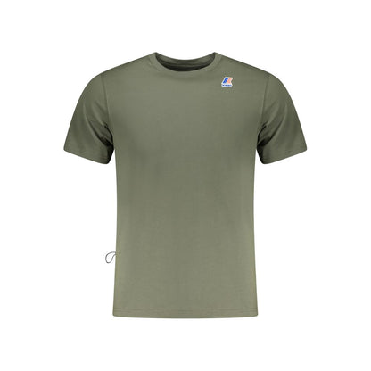 Green Cotton Men T-Shirt