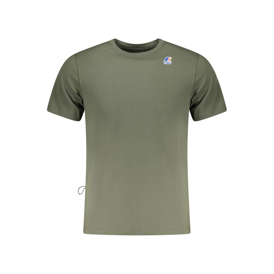 Green Cotton Men T-Shirt