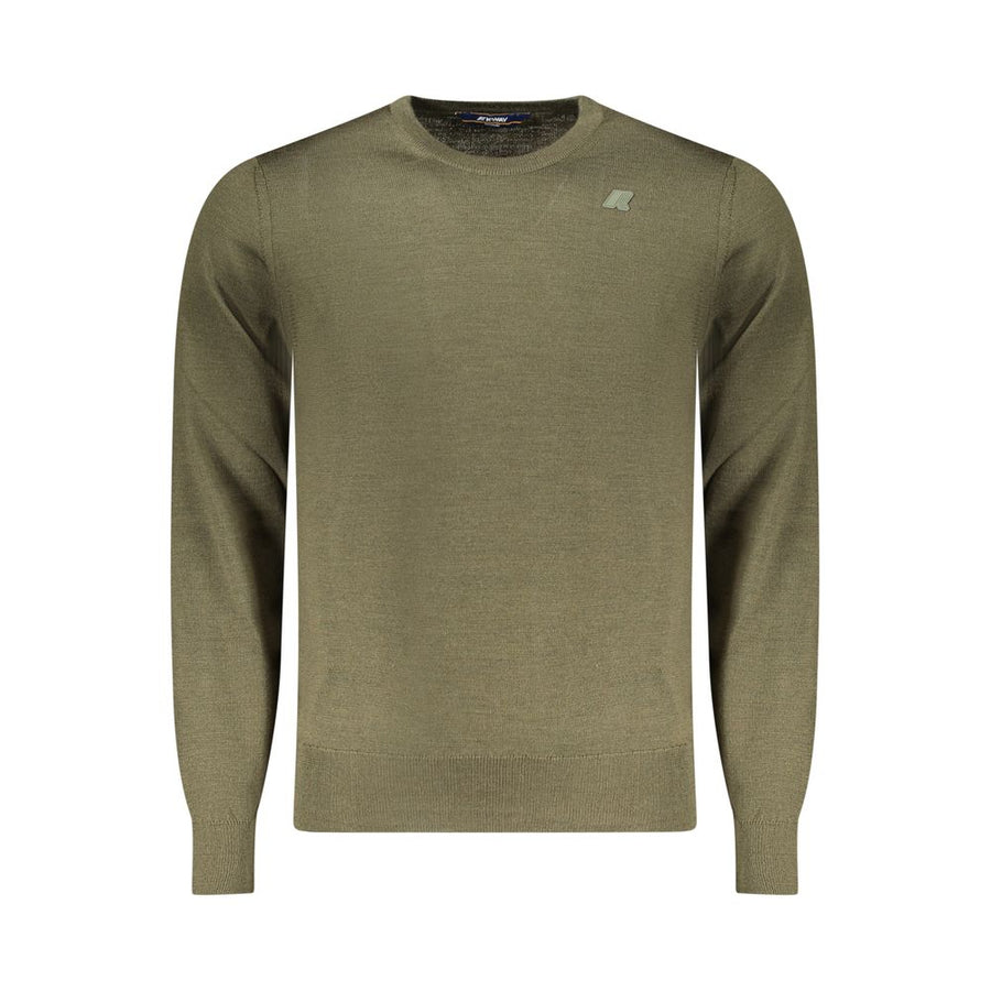 Green Wool Men Sweater
