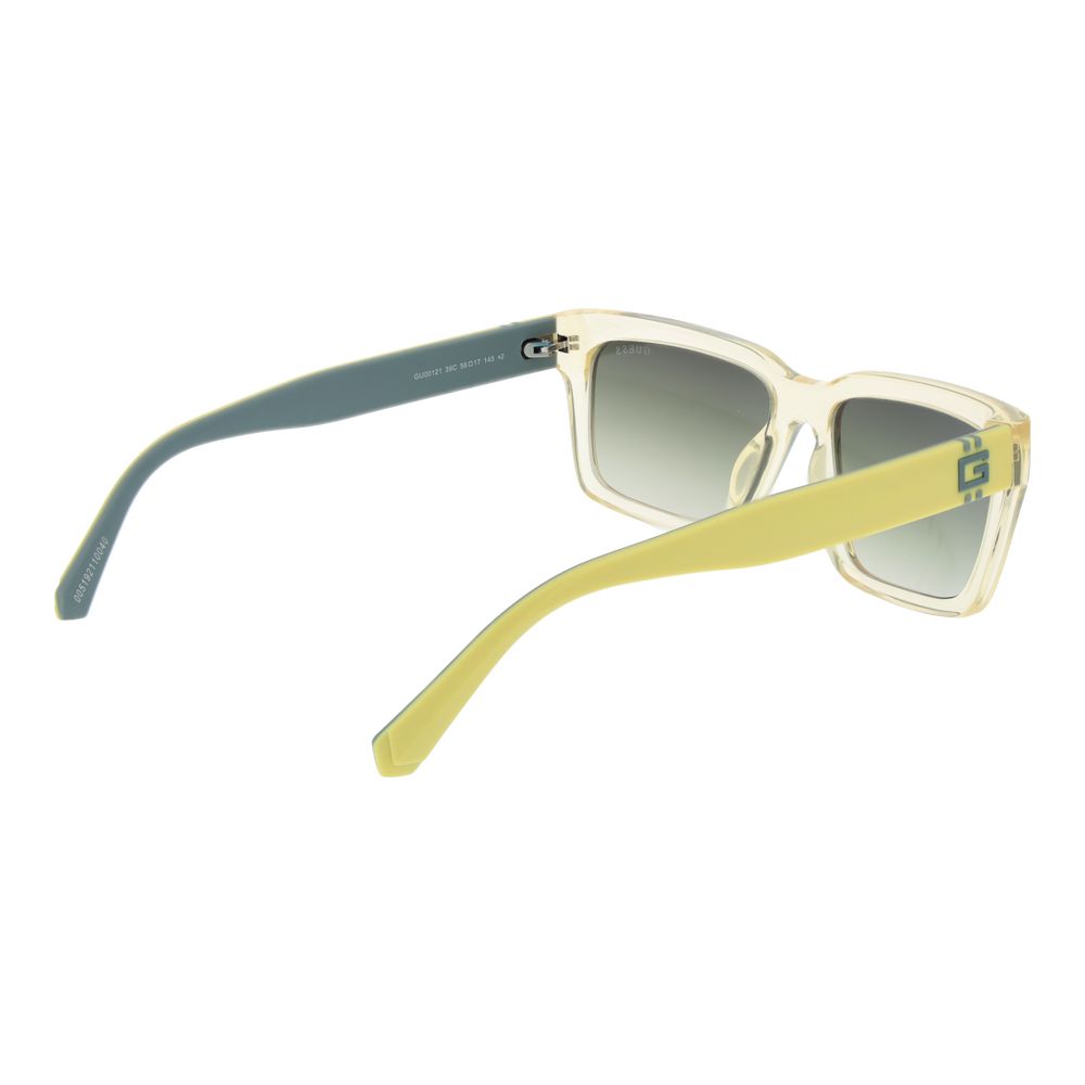 Yellow Stainless Steel Sunglasses