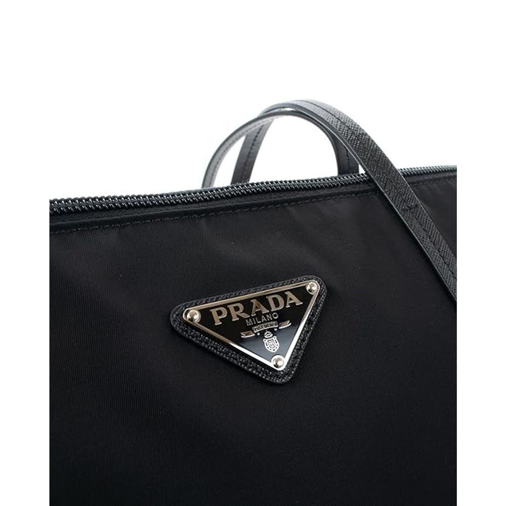 Black Nylon Tote Bag