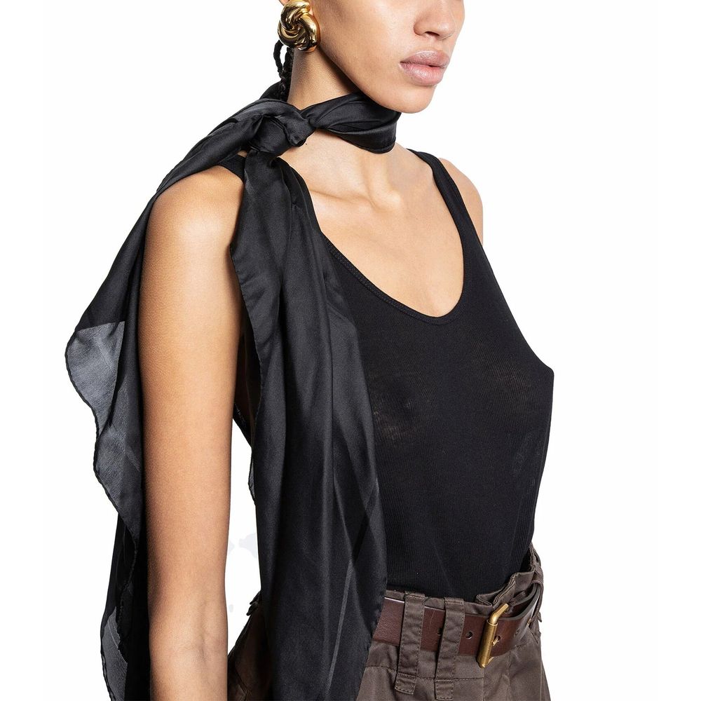 Black Silk Scarf
