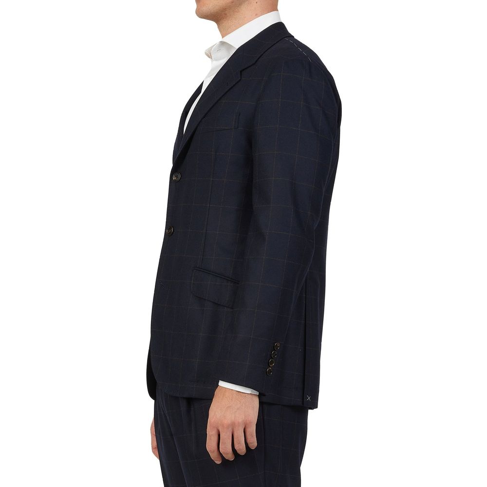 Blue Wool Two-Piece Suit