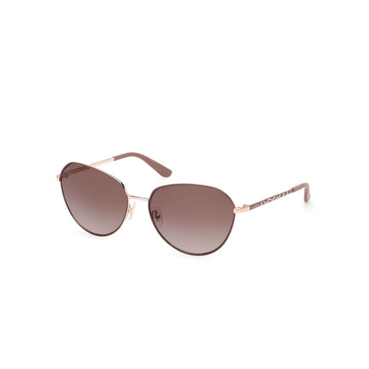 Beige Metal Sunglasses