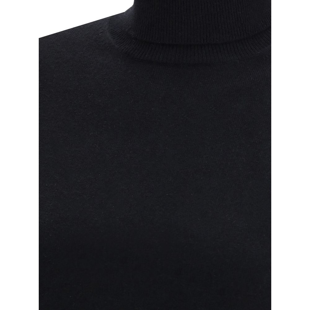 Black Wool Turtleneck