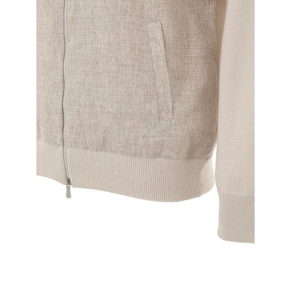 Beige Wool Jackets And Coat