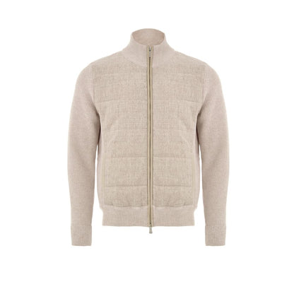 Beige Wool Bomber