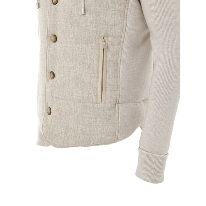 Beige Wool Shell Jacket