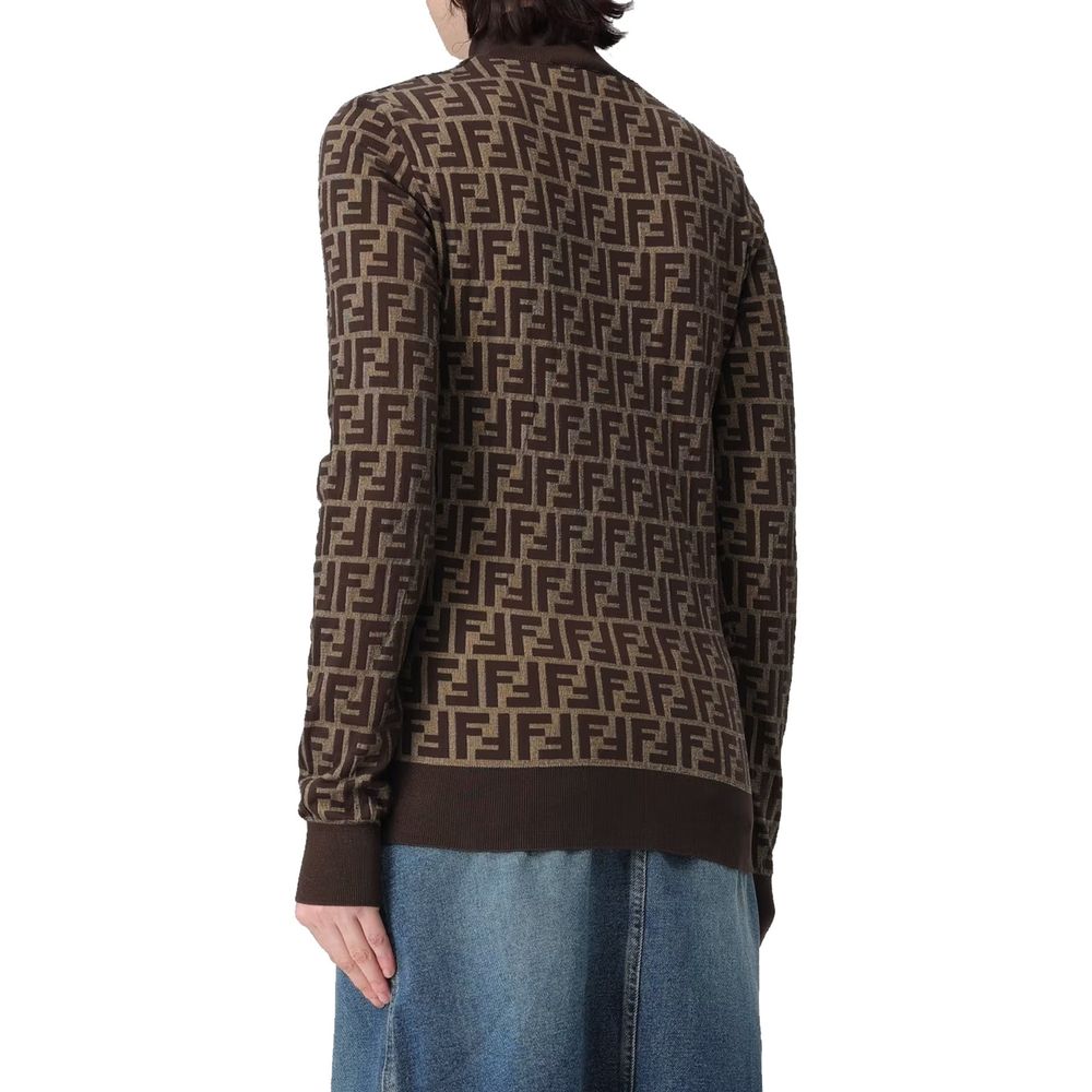 Brown Cotton Sweatshirt