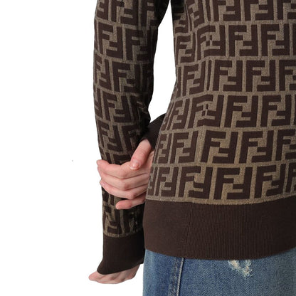 Brown Cotton Sweatshirt